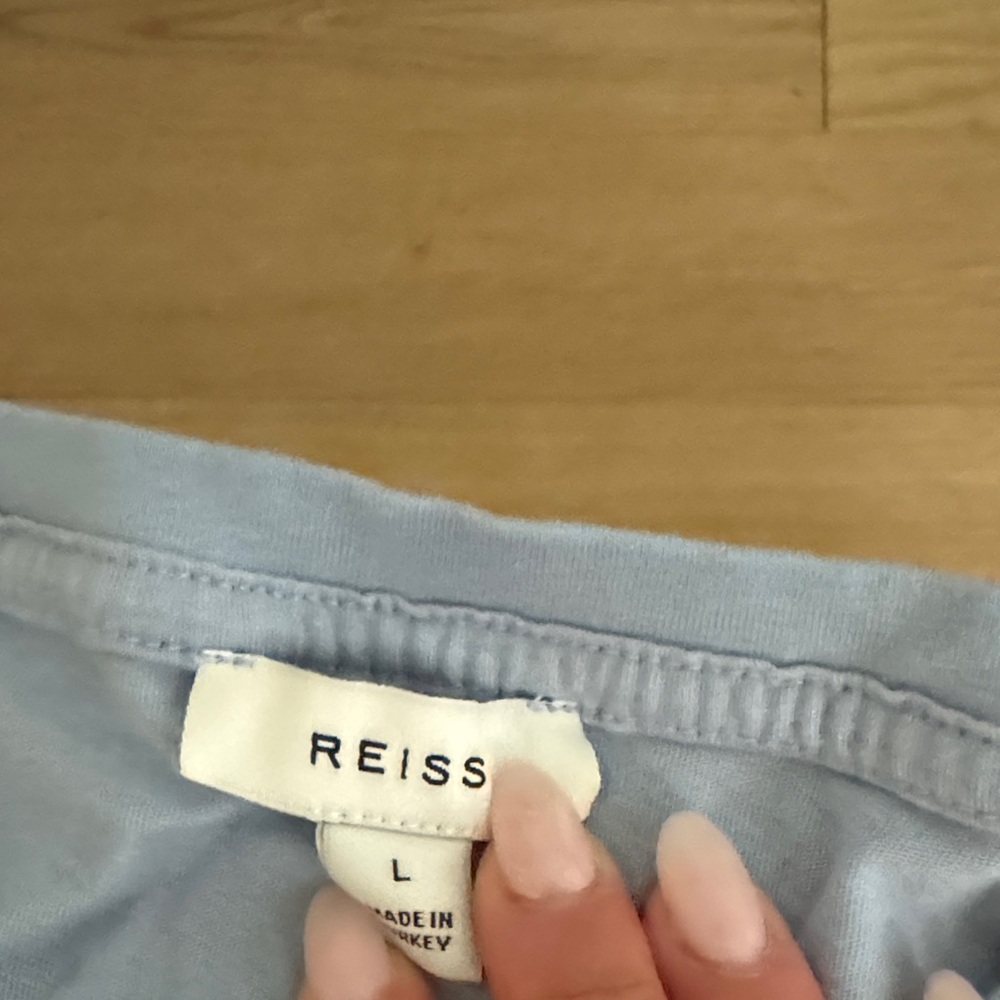 Reiss Sky Blue Casual Top